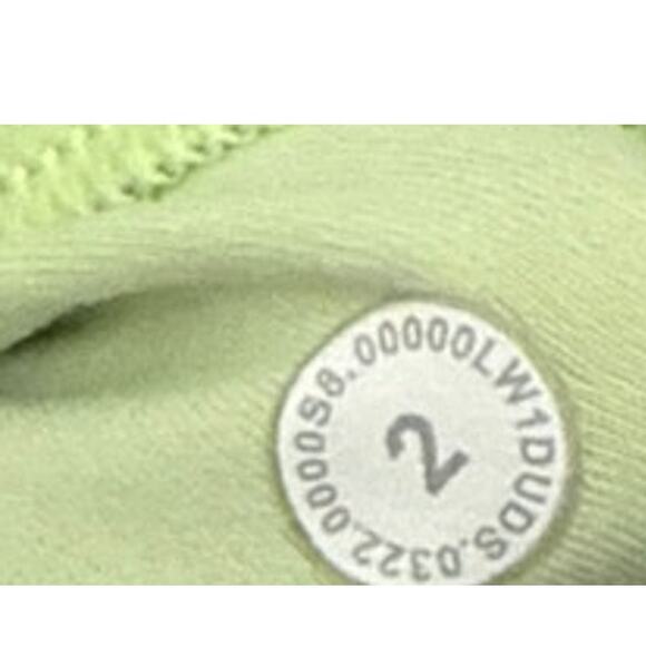 Lululemon Align Faded Zap Yellow V Neck Built in Bra Shelf Crop Tank Top Size 2 - Picture 3 of 3